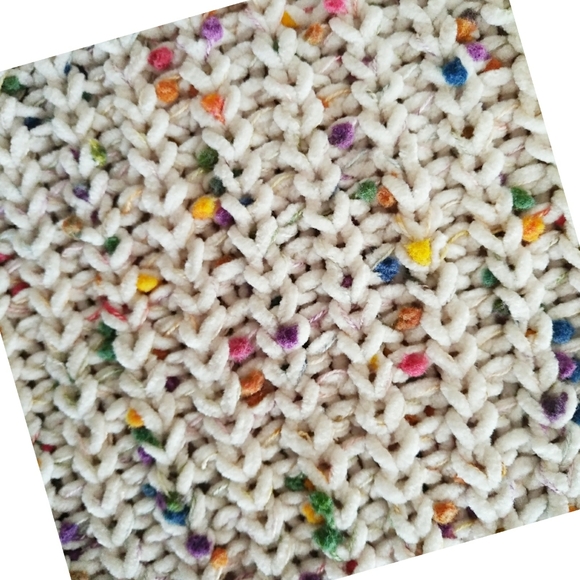 LAST 1! POL Confetti Sweater Dress Soft Chenille V Neck - Picture 3 of 8